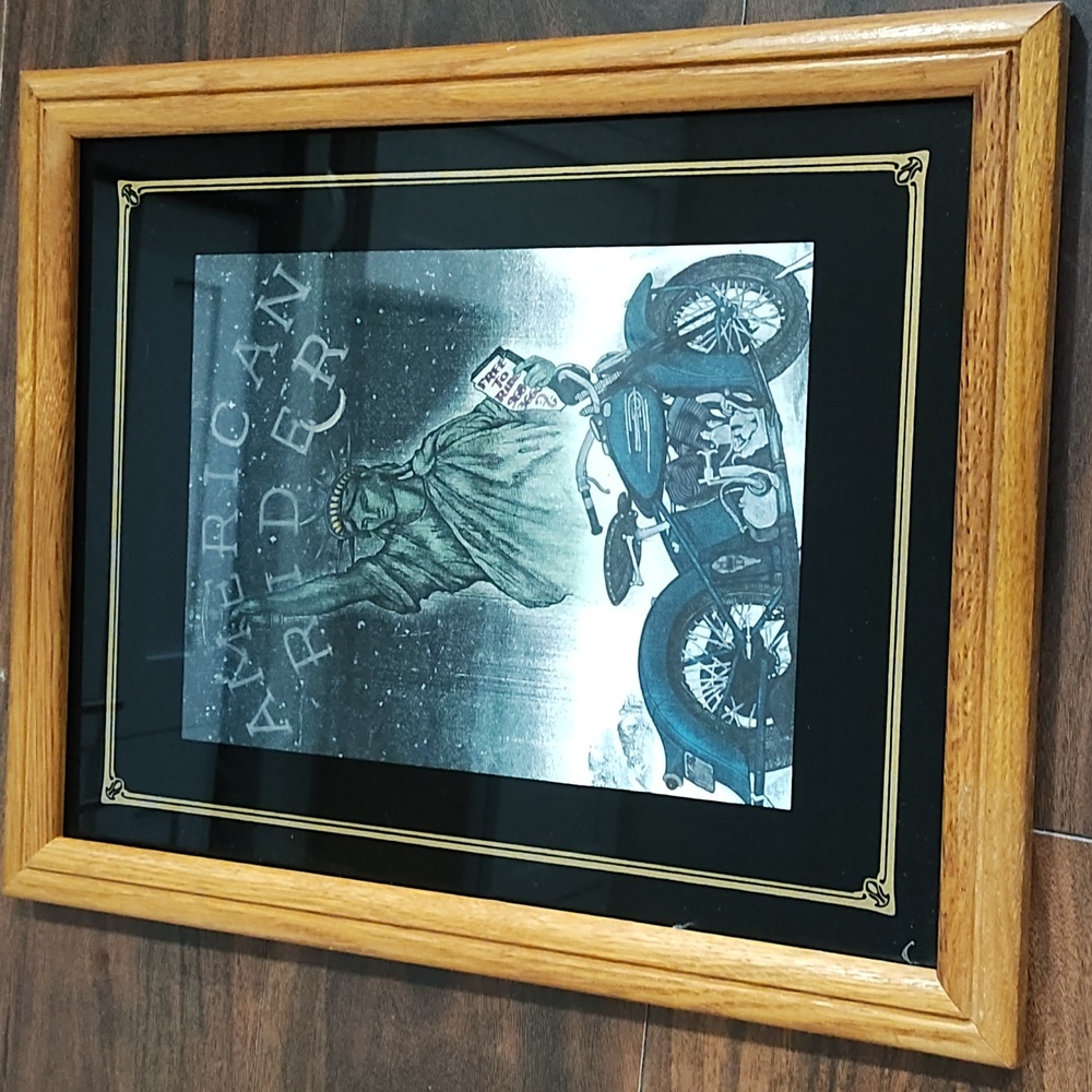 Motorcycle Art Framed